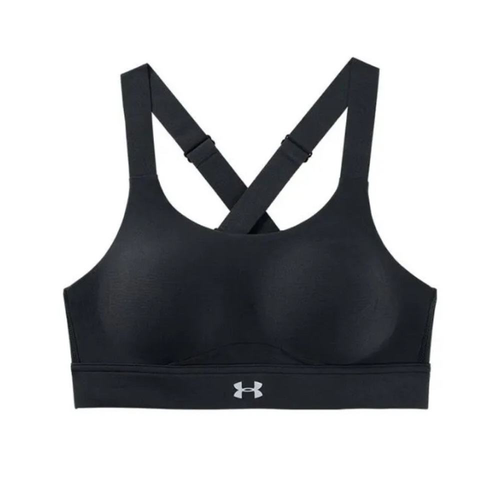 IS 2 Under Armour Black Sports Bra with Racerback Design